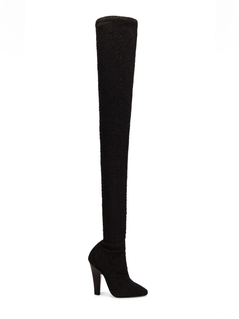 Saint Laurent 68 Over-the-Knee Stretch Boots – Noir | EU 39